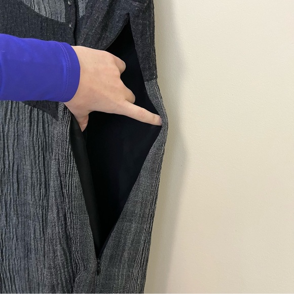 Salt & Pepper Grey Wool Blend Dress - Picture 6 of 15